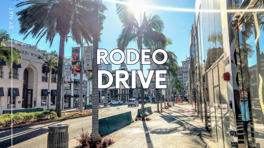 De compras por Rodeo Drive En los Ángeles.