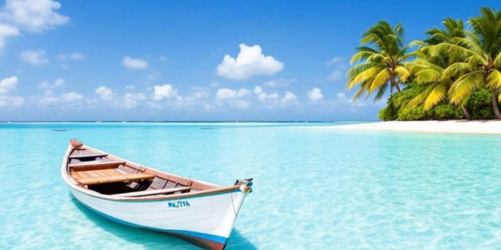 Navegar por las islas Maldivas